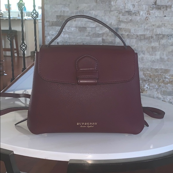 burberry small grainy leather tote bag
